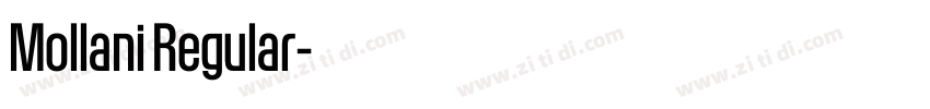 Mollani Regular字体转换